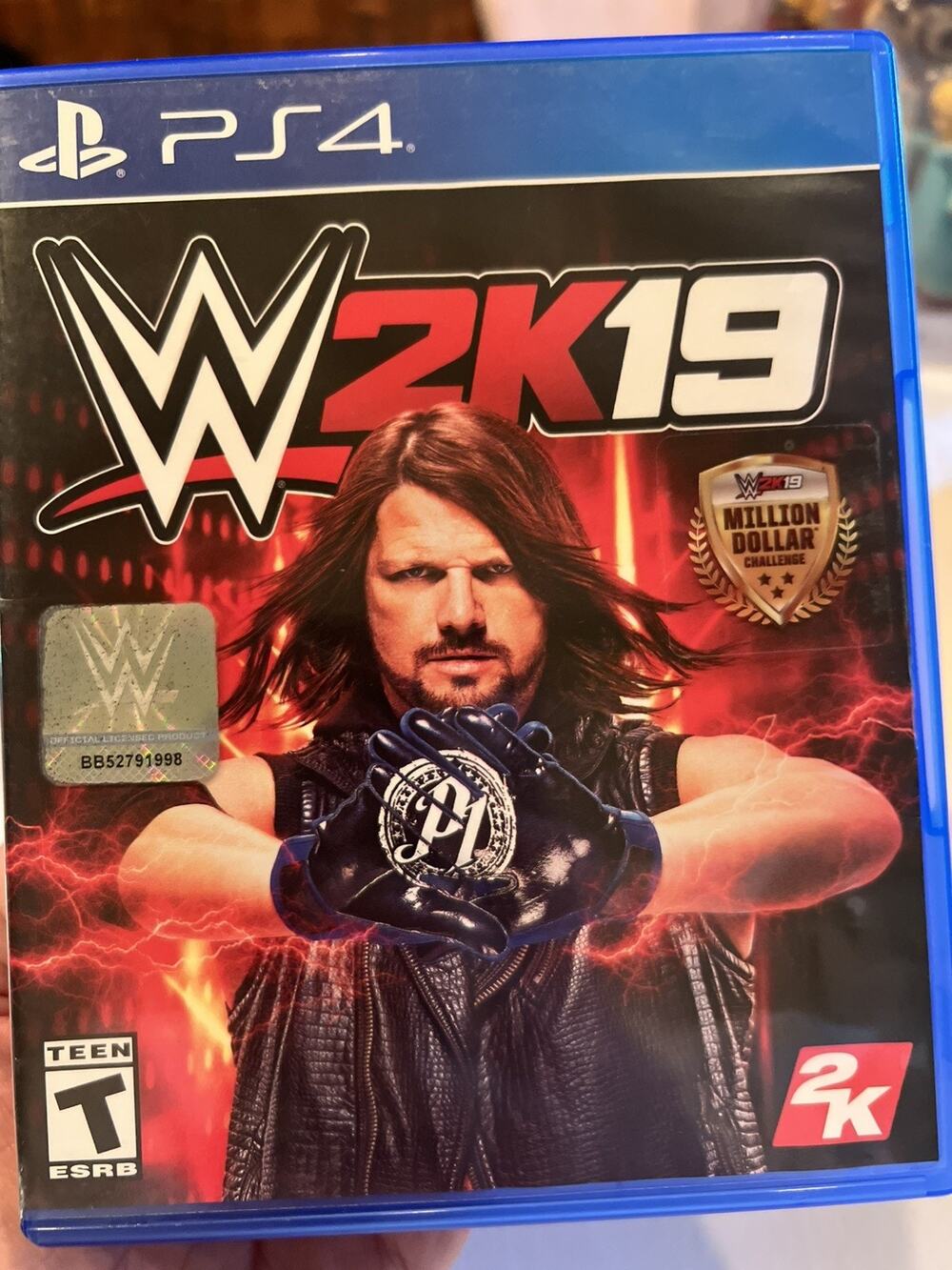 WWE 2K19 PS4 PlayStation 4 Complete CIB Tested AJ Styles Wrestling Game